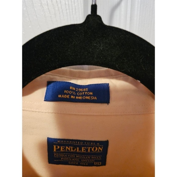 Pendleton Mens XL canary yellow short‎ sleeve button up - Picture 3 of 5